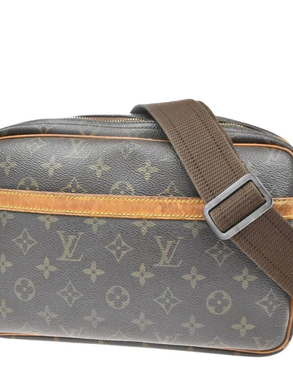 LOUIS VUITTON Reporter PM Crossbody Shoulder Bag Monogram Leather M45254 38SA041